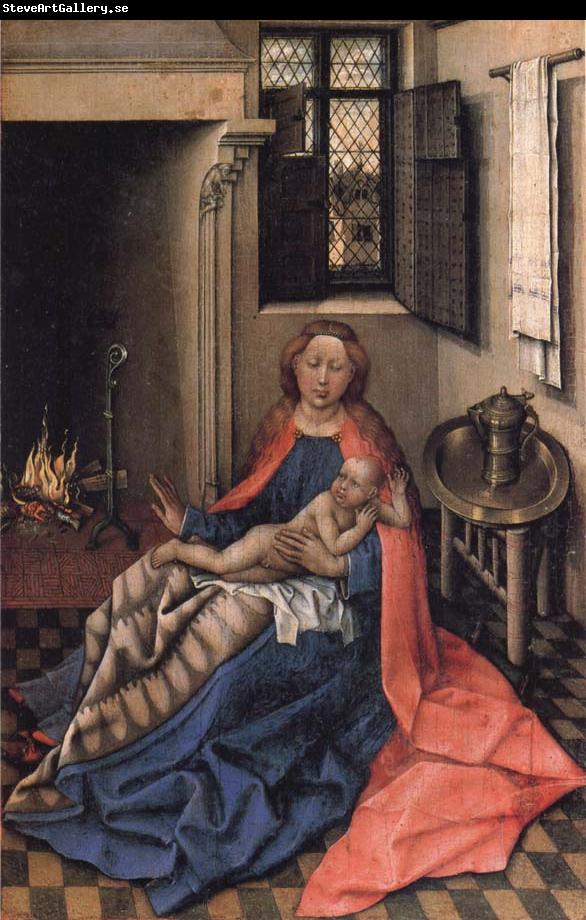 Robert Campin Virgin and Child at the Fireside